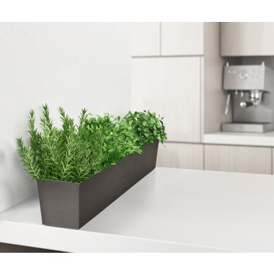 Window Box Table Top Trough Planter Sonata Made from Recycled Rubber