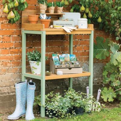 Sage Green Potting Table