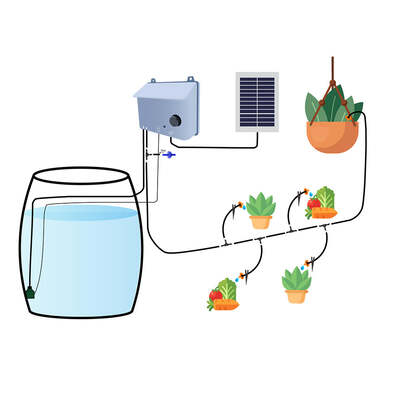 Garden Irrigation System 15 Drippers