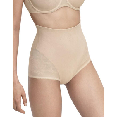 Triumph Wild Rose Sensation High Waist Control Pant - Nude Beige - L - 14