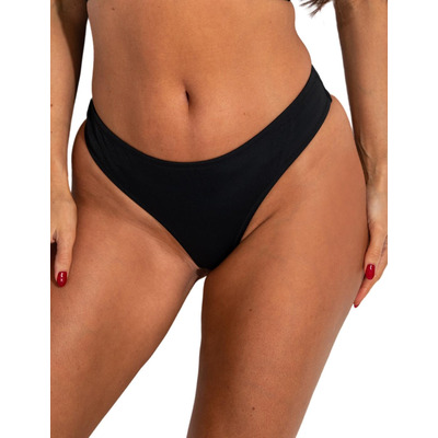 Pour Moi Space High Leg Bikini Thong - Black - XS - 8