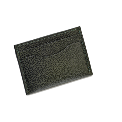 Card Holder Curved - Olive Grain