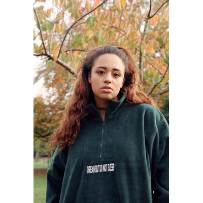 Forest Green Fleece With Dream But Do Not Sleep Embroidered Design