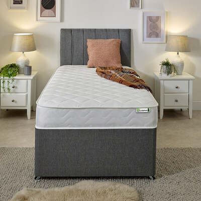 Wellington 7" Deep Hybrid Memory Foam with Bunnell Spring Mattress - 2ft6 Small Single Mattress (75cm by 190cm)