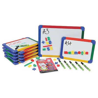 Show-me Magnetic Whiteboard Gridded/Plain A4 Pack of 10