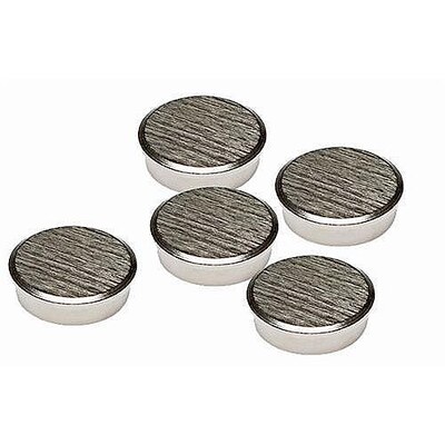 Brushed Chrome Whiteboard Magnets