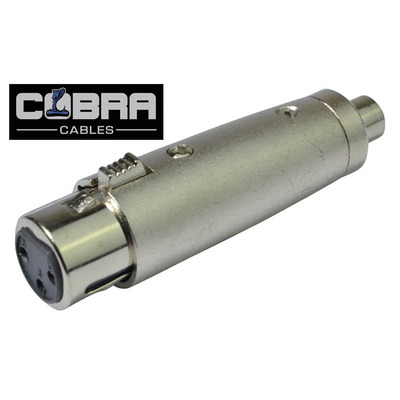 XLR Female to Phono/RCA Adapter For Audio Interconnection
