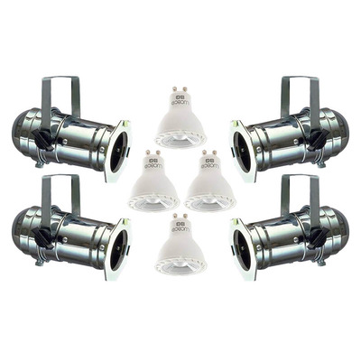 Par16 Aluminium Birdy Lighting Set - Includes Lamps, Gel Frames & Brackets