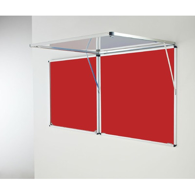 Eco-Sound Top-Hinged Corridor Tamperproof Blazemaster Noticeboard