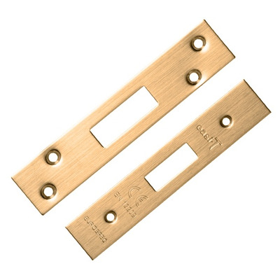 Eurospec Forend & Strike Pack For EDS/LDS 3 Lever Architectural Dead Locks, Satin Brass - FSF5007SB SATIN BRASS