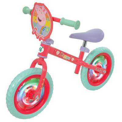 Peppa Pig 12" Balance Bike with Light Up Wheels