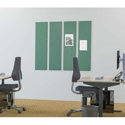 Acoustic Wall Panels 120 x 30cm, Pack of 4