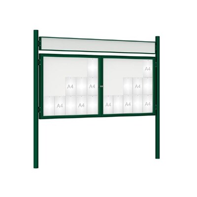 Premium Post Mounted Outdoor Noticeboard