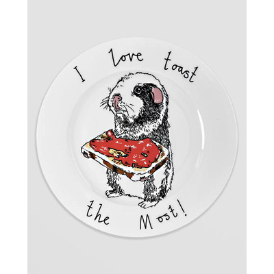 I Love Toast the Most! Side Plate