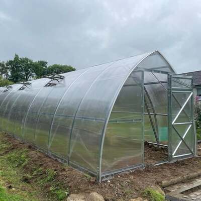Polytunnel Greenhouse Polycarbonate 6mm Arrow 2.6m Wide