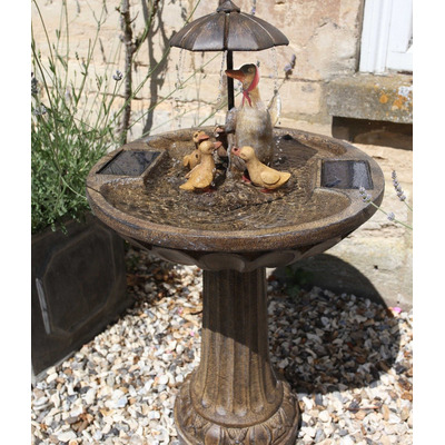 Water Feature - Duck Family Solar
