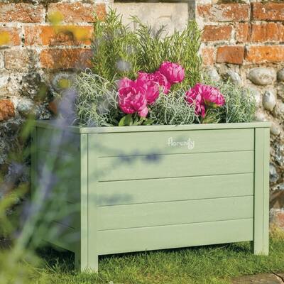 Sage Green Eucalyptus Rectangular Planter 35x60cm