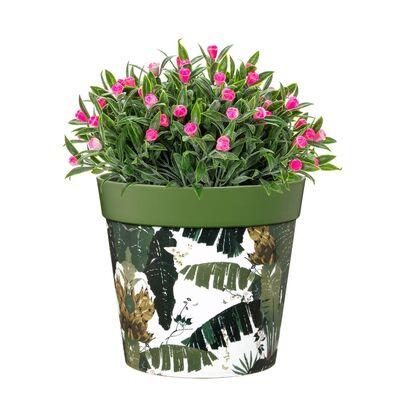 Jungle Plant Pots by Campsis Flowersea 16.8cm Pack of 3