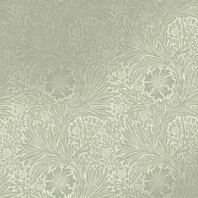 William Morris At Home Marigold Fibrous Wallpaper Sage Green / Gold 124256