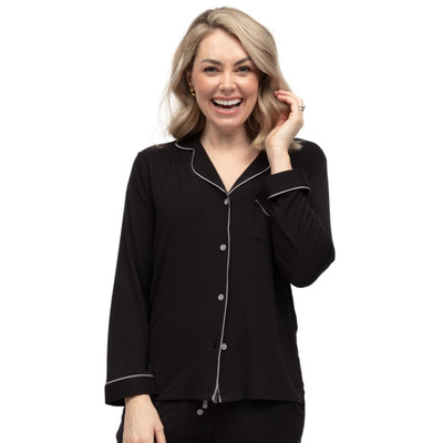 Cyberjammies Parker Revere Jersey Pyjama Top - Black - XL - 16