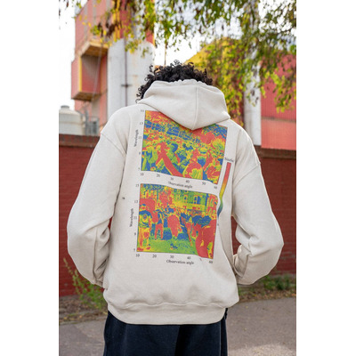 Sand Hoodie With Infrared Print