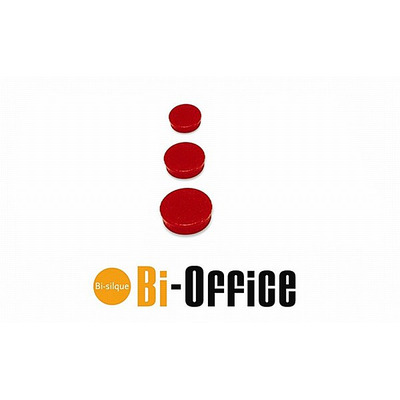 Bi-Office Magnets 35mm Red, Pack of 10
