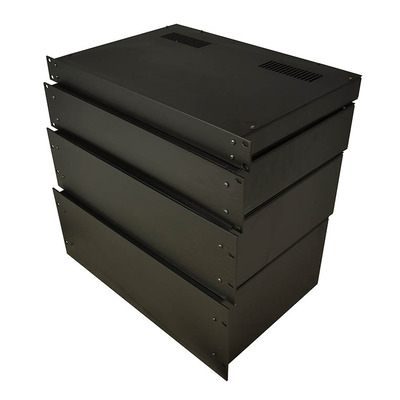 4U Empty Rack Case - Black Finish
