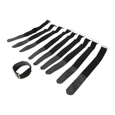 Fabric Cable Ties, Reusable With Hook & Loop Fastening 20 x 300mm Pack of 10