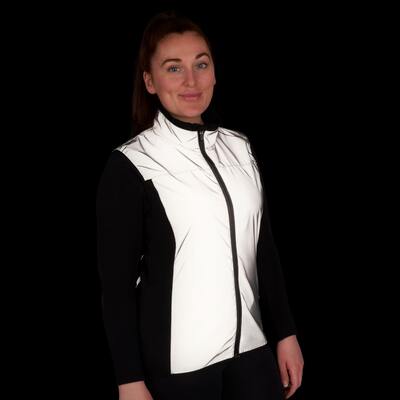BTR Womens Reflective Cycling & Running High Vis Gilet, Vest (Classic) no pockets. Seconds