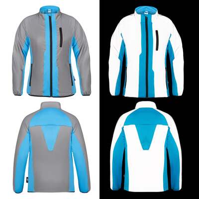 BTR Womens High Visibility Reflective Cycling & Running Jacket. SECONDS