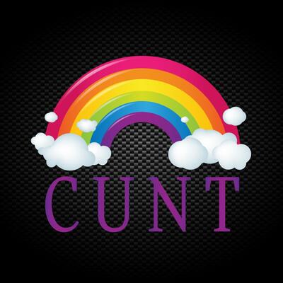 Rainbow Swearing Vinyl Sticker