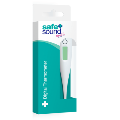 Safe + Sound Safe + Sound Rigid tip Digital Thermometer