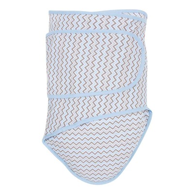 Miracle Blanket Swaddle Chevrons (Design: Chevron Blue)