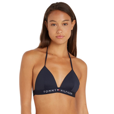 Tommy Hilfiger TH Original Triangle Bikini Top - Desert Sky - L - 14
