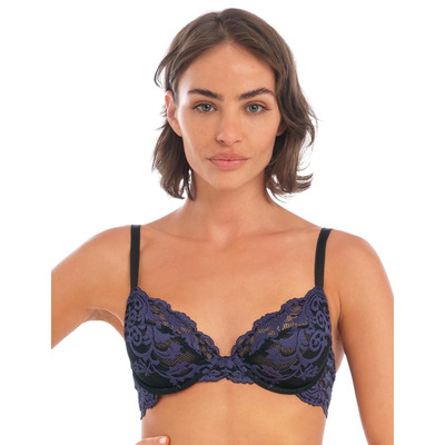 Wacoal Instant Icon Plunge Bra - Black Eclipse - 32C