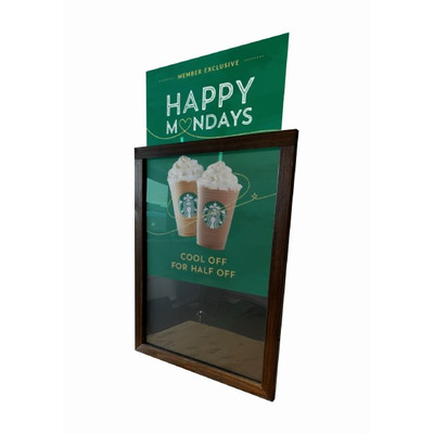Wood Frame Slide-In Poster Cases