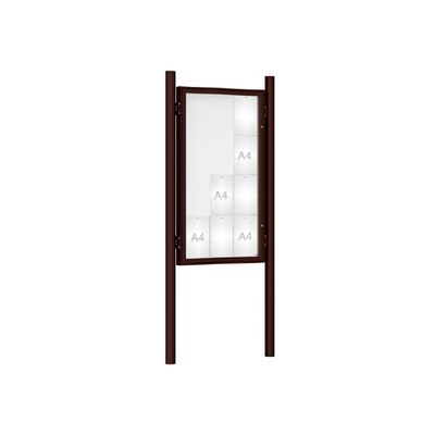 Premium Post Mounted Outdoor Noticeboard