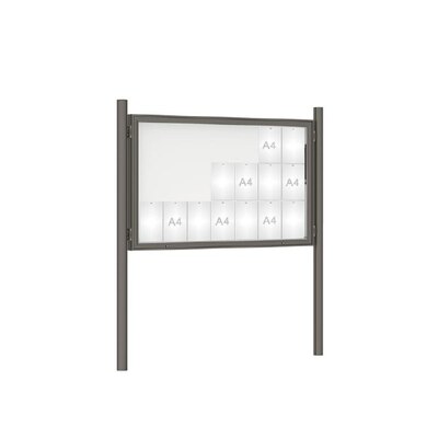 Premium Post Mounted Outdoor Noticeboard