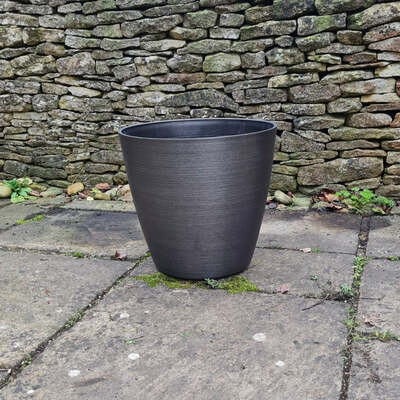 Dark Grey Plant Pots 5 Sizes Milan