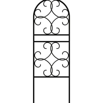 Plant Support Trellis for Planter Scroll Design