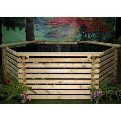 Wooden Fish Pond 400 Gallon