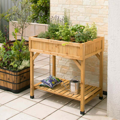 Wooden Herb Garden For Growing Herbs