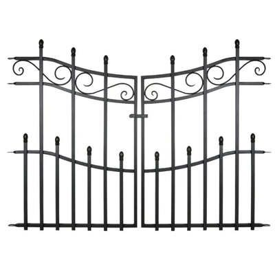 Wrought Iron Fencing Look With Gate Option