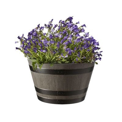 Wooden Barrel Effect Jasmine Pots 52cm by Flowersea