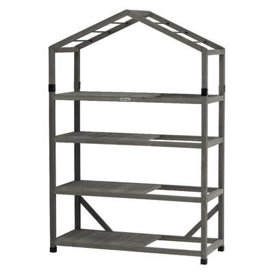 Compact Wooden Growhouse
