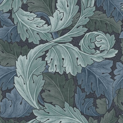 William Morris At Home Acanthus Wallpaper Blue 124225