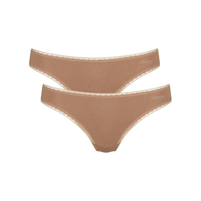 Sloggi Go Brazilian Brief 2 Pack - Nostalgic Brown - XS - 8
