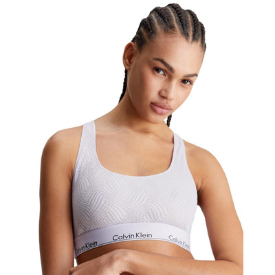 Calvin Klein Unlined Bralette - Lavender Blue - L - 14