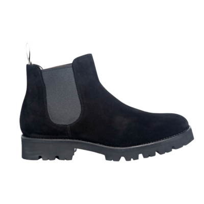 Jenna - Black Suede, 9.5 / D