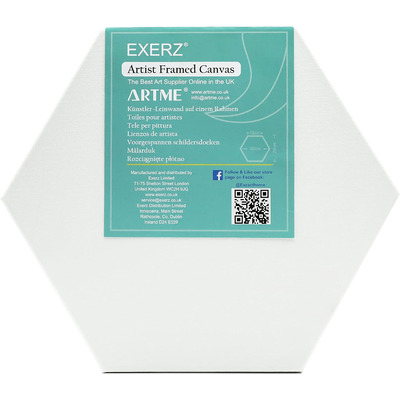 Exerz Hexagon Stretched Canvas 5pcs 30x26cm